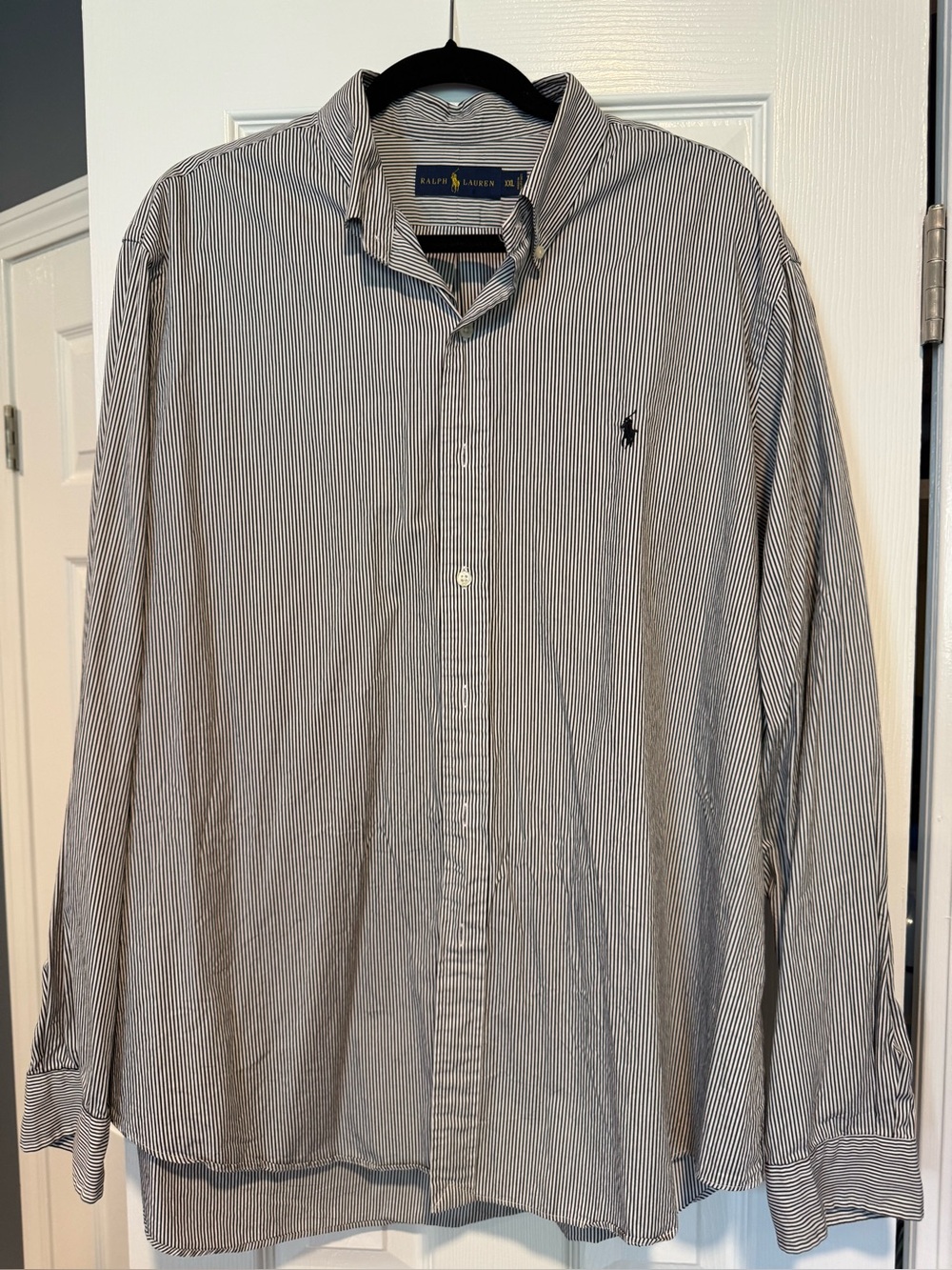 EUC Ralph Lauren Men’s Pinstripe Button-Down Shirt